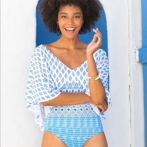 SEASCAPE ANGEL SLEEVE ONE-PIECE